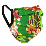 Hawaiian Green - Washable & Reusable Surgical Style Face Masks