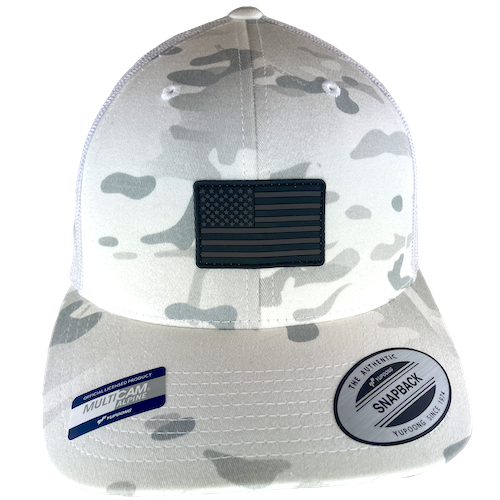 US Trucker – Alpine with Multicam Camo Flag BPE-USA Hat