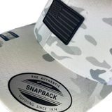 Trucker Hat Multicam Alpine Camo with US Flag