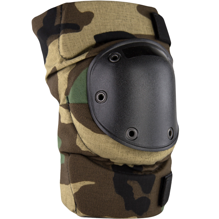 BPE-USA Army Style Knee Pads Woodland Camo