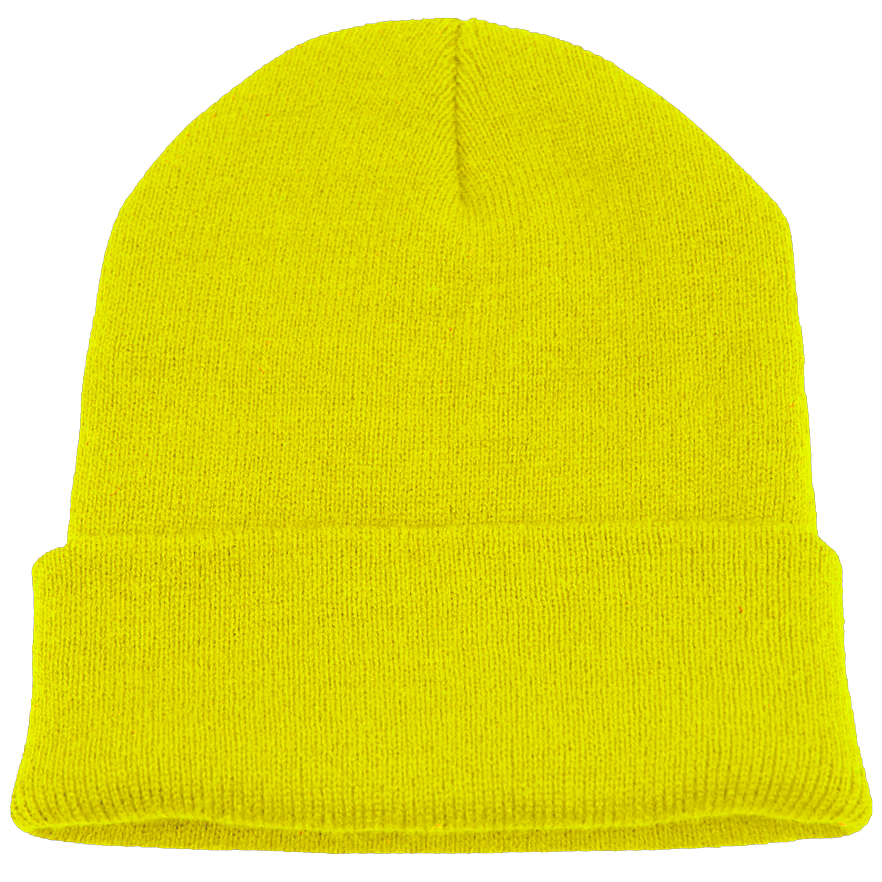 BPE-USA Cuff Beanie Safety Yellow